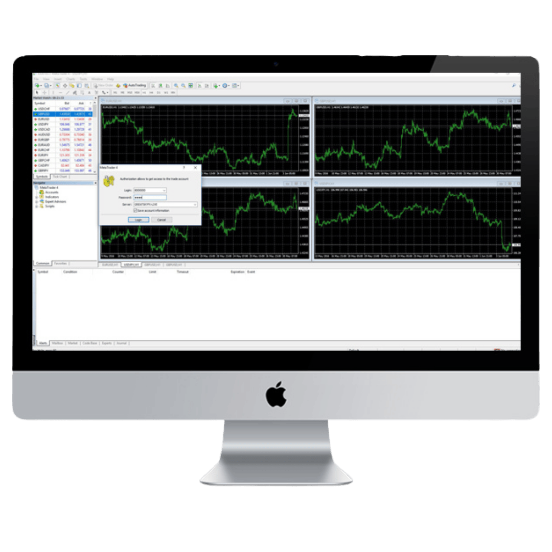 Platform MetaTrader di komputer desktop