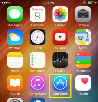 Membuka App Store di iPhone