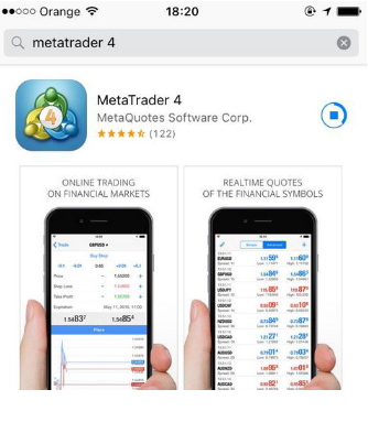Mengunduh MetaTrader dari App Store